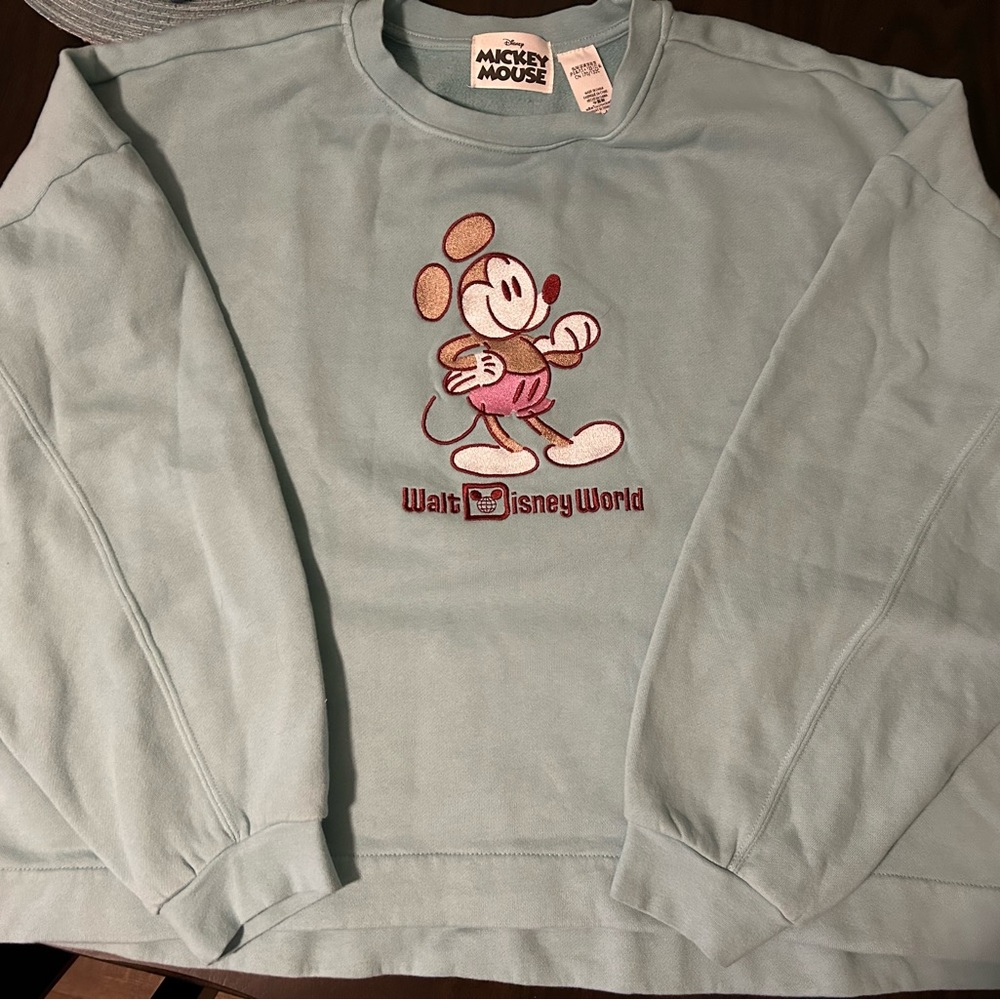 Blue long sleeve Mickey Mouse sweatshirt from Disney world size 2XL